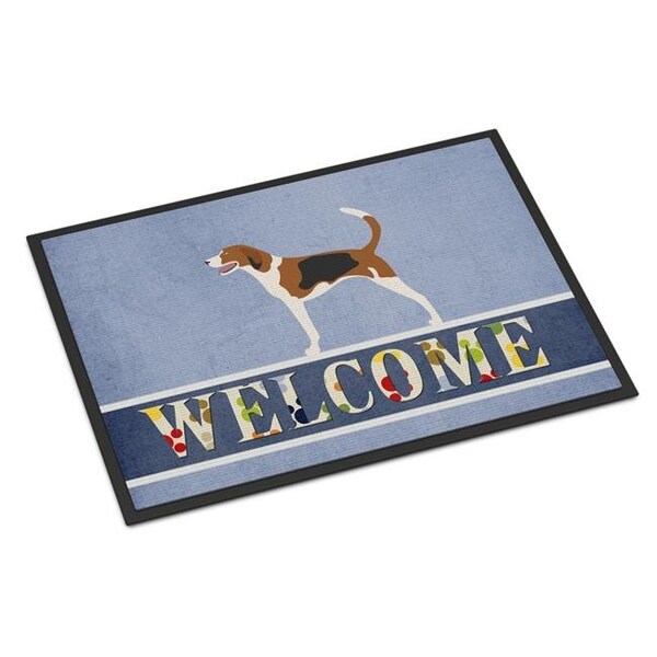 Carolines Treasures Carolines Treasures BB8271JMAT American Foxhound Welcome Indoor or Outdoor Mat - 24 x 36 in. BB8271JMAT - main